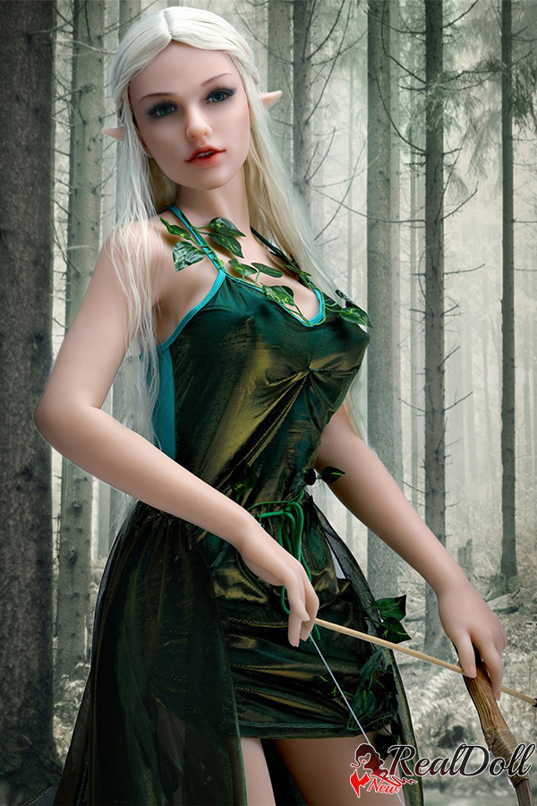 Green Ancient Costume 168cm 5ft5 Silicone Milf Elf Sex Doll